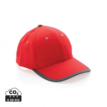 Logotrade promotional merchandise photo of: Impact AWARE™ Brushed rcotton 6 panel contrast cap 280gr