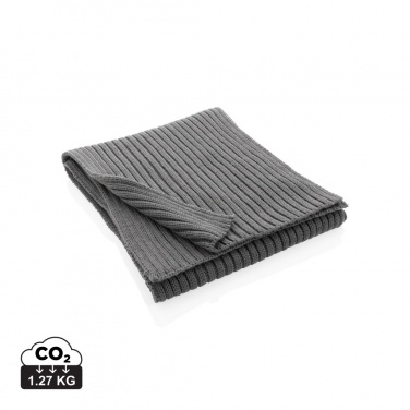 Logotrade promotional product image of: Impact AWARE™ Polylana® knitted scarf 180 x 25cm