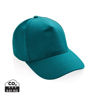 Logo trade advertising product photo of: Impact 5panel 280gr Recycled cotton cap with AWARE™ tracer
