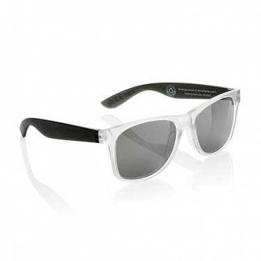 Logo trade promotional giveaways image of: Gleam RCS recycled PC mirror lens sunglasses