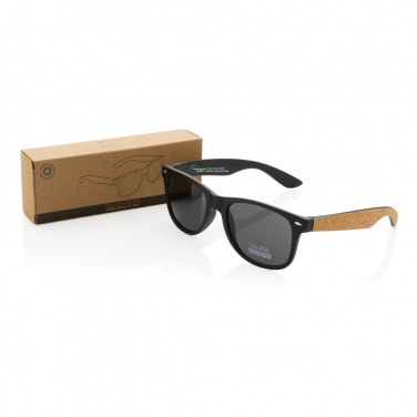 Logotrade promotional giveaway image of: GRS recycled PC plastic sunglasses with cork