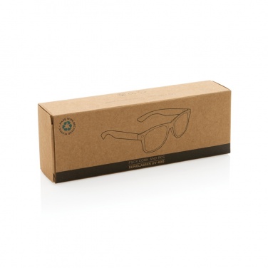 Logo trade advertising products image of: GRS recycled PC plastic sunglasses with cork