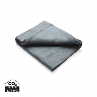 Logo trade business gift photo of: Fleece blanket in pouch