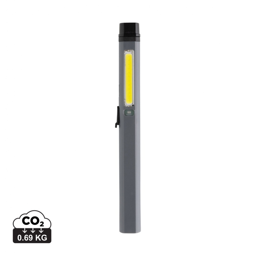 Logo trade promotional items image of: Gear X RCS recycled plastic USB rechargeable pen light