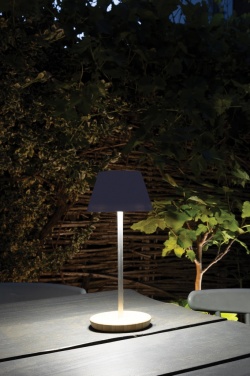 Logo trade promotional merchandise photo of: Pure Glow RCS usb-rechargeable recycled plastic table lamp