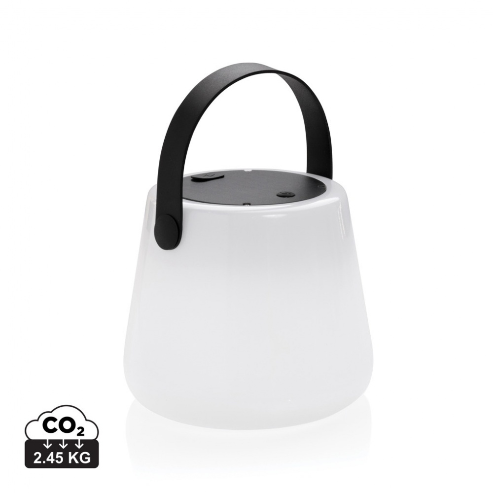 Logotrade corporate gift picture of: SolarGlow RCS recycled ABS USB-rechargeable outdoor light