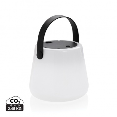 Logotrade promotional merchandise photo of: SolarGlow RCS recycled ABS USB-rechargeable outdoor light