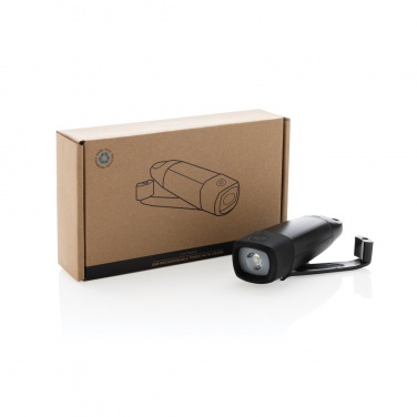 Logotrade advertising product image of: Lightwave RCS rplastic USB-rechargeable torch with crank