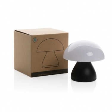 Logo trade promotional merchandise photo of: Luming RCS recycled plastic USB re-chargeable table lamp