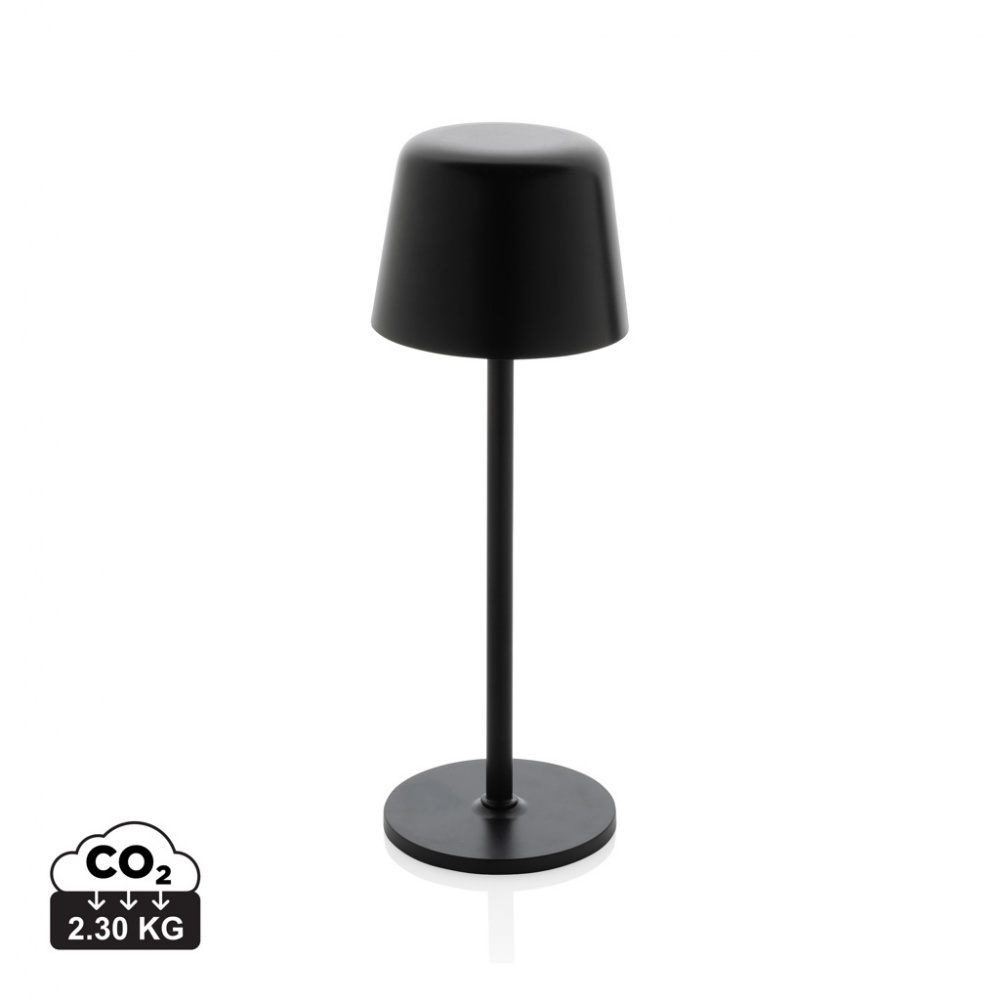 Logotrade promotional items photo of: Zenic RCS recycled plastic USB re-chargable table lamp