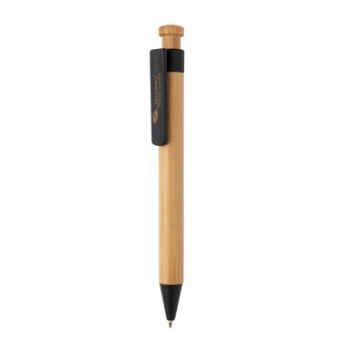 Logotrade promotional items photo of: Bamboo pen with wheatstraw clip