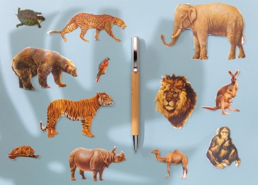 Logo trade promotional giveaway photo of: Modern bamboo pen