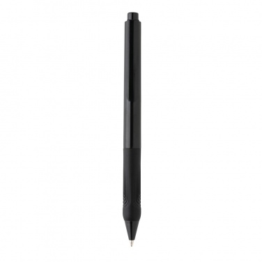 Logo trade promotional merchandise image of: X9 solid pen with silicone grip