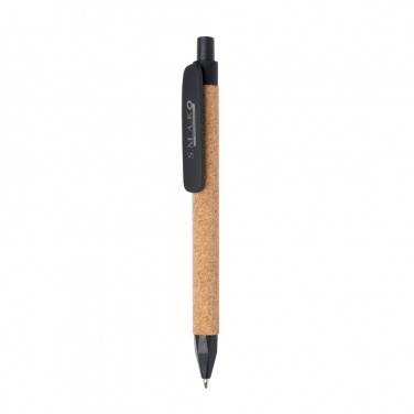 Logo trade promotional items picture of: Write wheatstraw and cork pen