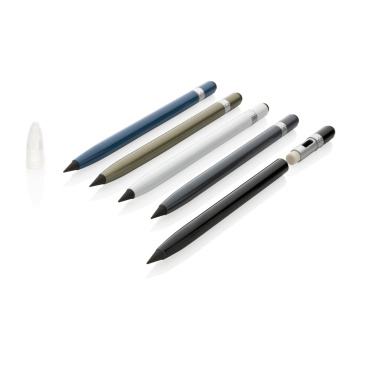Logo trade promotional merchandise picture of: Aluminum inkless pen with eraser