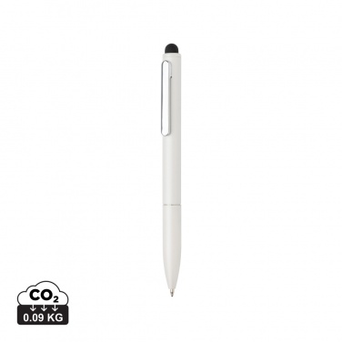 Logo trade promotional product photo of: Kymi RCS certified recycled aluminium pen with stylus