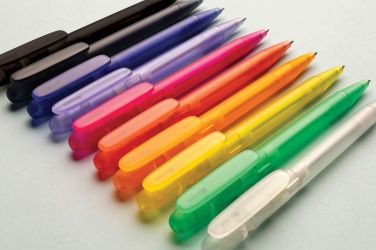 Logo trade promotional giveaway photo of: Devin GRS certified RABS pen transparent