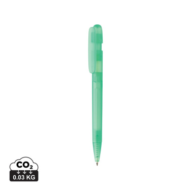Logo trade promotional gifts picture of: Devin GRS certified RABS pen transparent