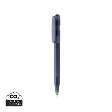 Logotrade promotional merchandise photo of: Devin GRS certified RABS pen transparent