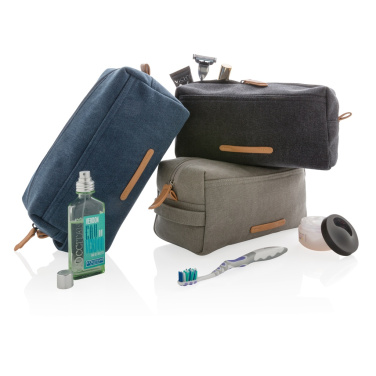 Logotrade promotional gifts photo of: Canvas toiletry bag PVC free