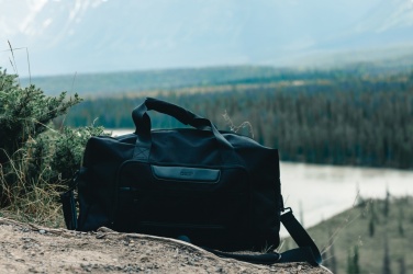 Logo trade promotional gift photo of: Swiss Peak AWARE™ RPET Voyager weekend bag