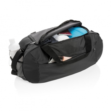 Logo trade promotional merchandise image of: Impact AWARE™ RPET modern sports duffel