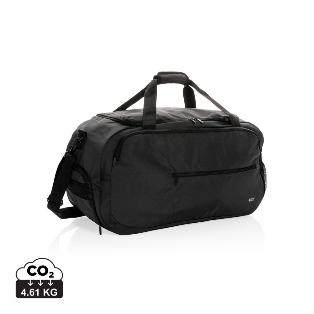 Logo trade corporate gift photo of: Swiss Peak AWARE™ RPET sports duffel bag