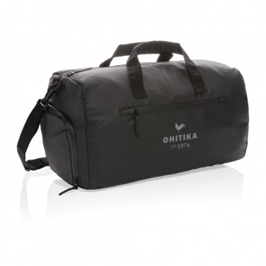 Logo trade promotional gift photo of: Fashion black weekend bag PVC free