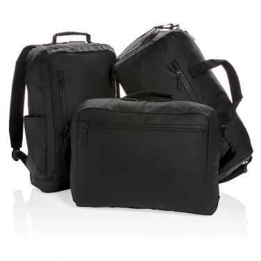 Logo trade promotional gift photo of: Fashion black weekend bag PVC free