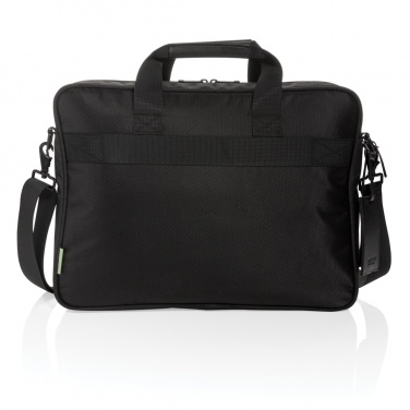 Logo trade promotional merchandise image of: Swiss Peak RPET Voyager RFID 15.6" laptop bag