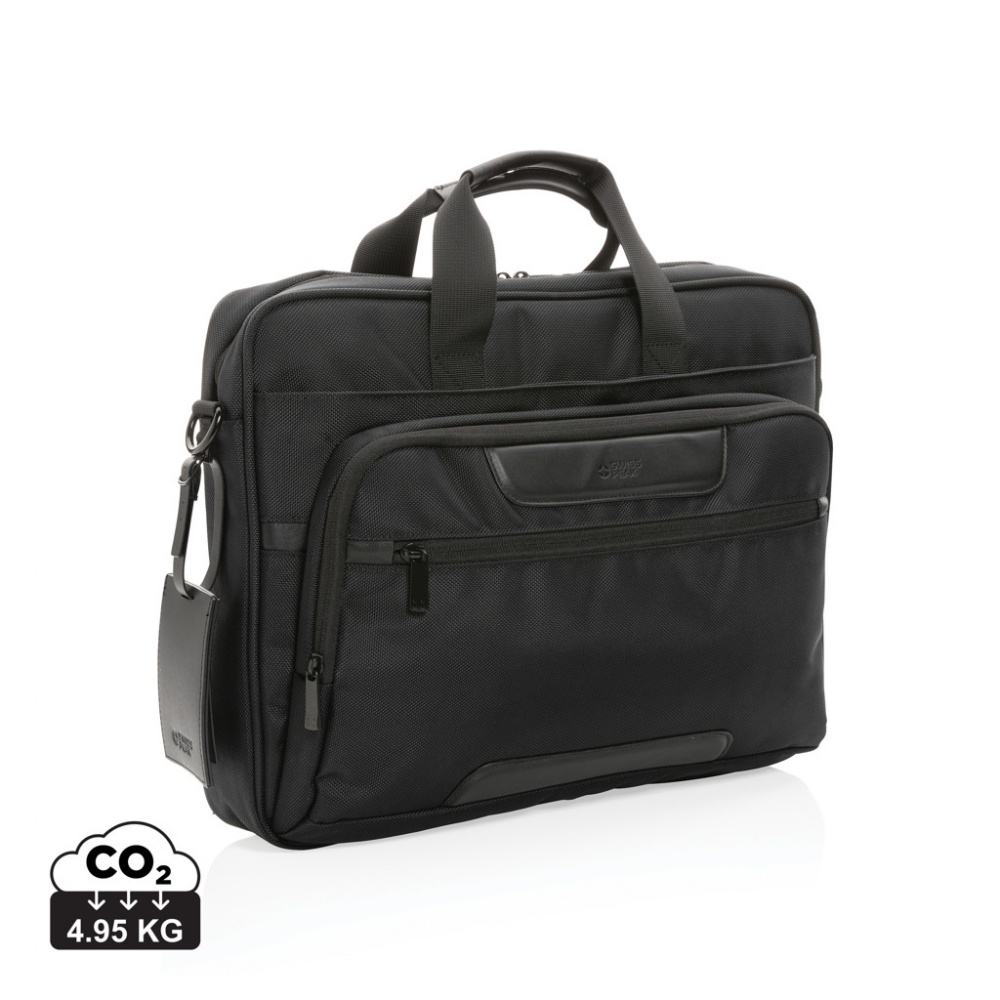 Logotrade promotional product picture of: Swiss Peak AWARE™ RPET Voyager 15.6" laptop bag