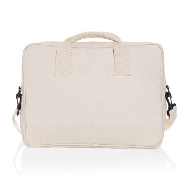 Logo trade corporate gift photo of: Laluka AWARE™ recycled cotton 15.4 inch laptop bag