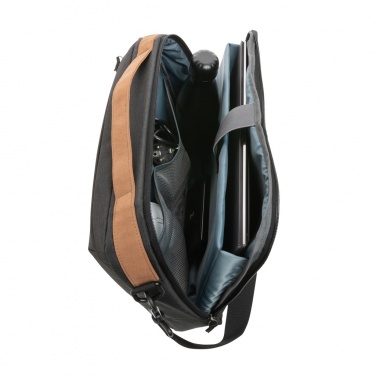 Logotrade promotional giveaway image of: Impact AWARE™ 300D two tone deluxe 15.6" laptop bag