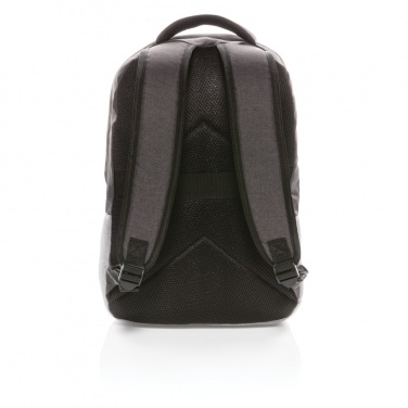 Logo trade promotional gifts image of: Duo colour RPET 15.6" RFID laptop backpack PVC free