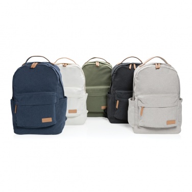 Logo trade corporate gifts image of: Impact AWARE™ 16 oz. recycled canvas backpack
