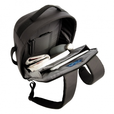 Logotrade promotional product picture of: Impact AWARE™ RPET anti-theft 15.6" laptop backpack