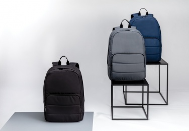 Logo trade business gifts image of: Impact AWARE™ RPET Basic 15.6" laptop backpack