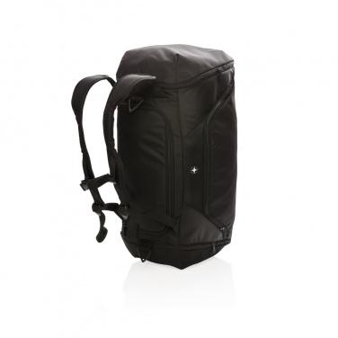 Logo trade promotional gifts image of: Swiss Peak RFID sports duffel & backpack