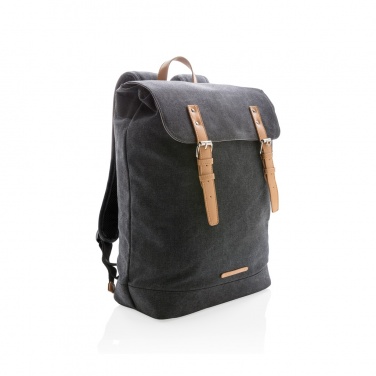 Logo trade promotional gift photo of: Canvas laptop backpack PVC free