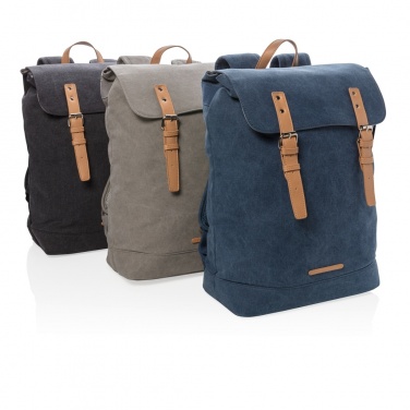 Logotrade promotional item image of: Canvas laptop backpack PVC free