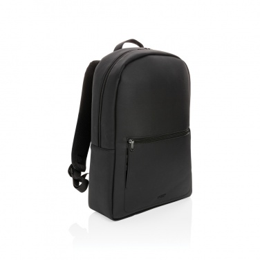 Logo trade promotional gifts picture of: Swiss Peak deluxe PU laptop backpack PVC free