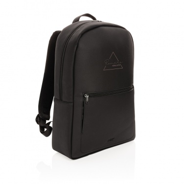 Logo trade promotional gift photo of: Swiss Peak deluxe PU laptop backpack PVC free