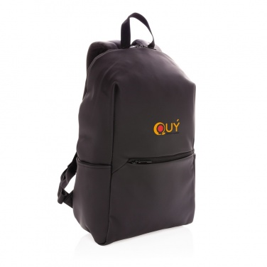 Logotrade promotional giveaway picture of: Smooth PU 15.6"laptop backpack