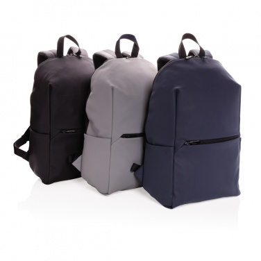 Logo trade promotional giveaway photo of: Smooth PU 15.6"laptop backpack
