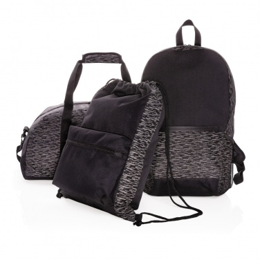 Logotrade promotional merchandise photo of: AWARE™ RPET Reflective drawstring backpack