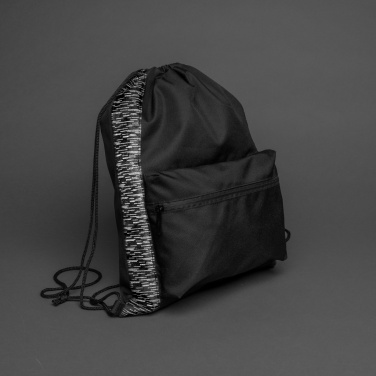 Logotrade promotional merchandise photo of: AWARE™ RPET Reflective drawstring backpack