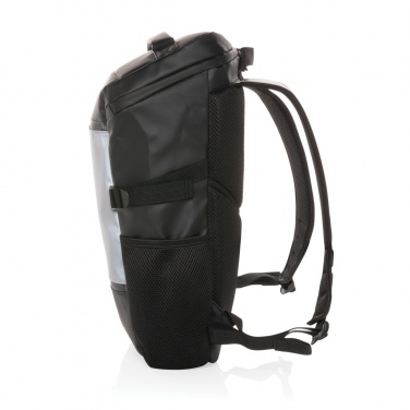 Logo trade promotional giveaway photo of: PU high visibility easy access 15.6" laptop backpack