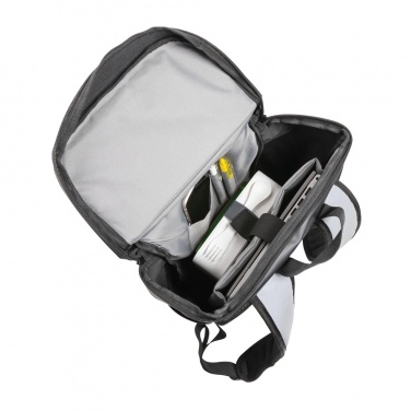 Logotrade promotional merchandise photo of: PU high visibility easy access 15.6" laptop backpack