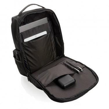 Logo trade promotional merchandise picture of: Swiss Peak AWARE™ RPET 15.6 inch commuter backpack