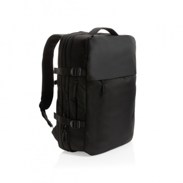 Logotrade promotional giveaway image of: Swiss Peak AWARE™ RPET 15.6' expandable weekend backpack